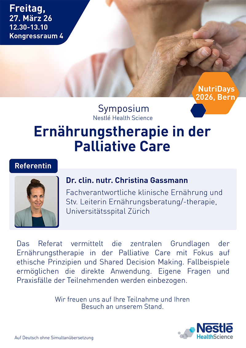 SYMPOSIUM: Ernährungstherapie in der Palliative Care