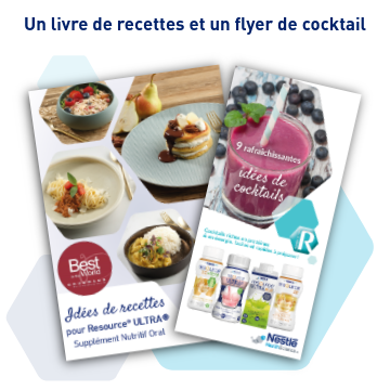 Brochure et flyer avec recettes et idées de cocktails.