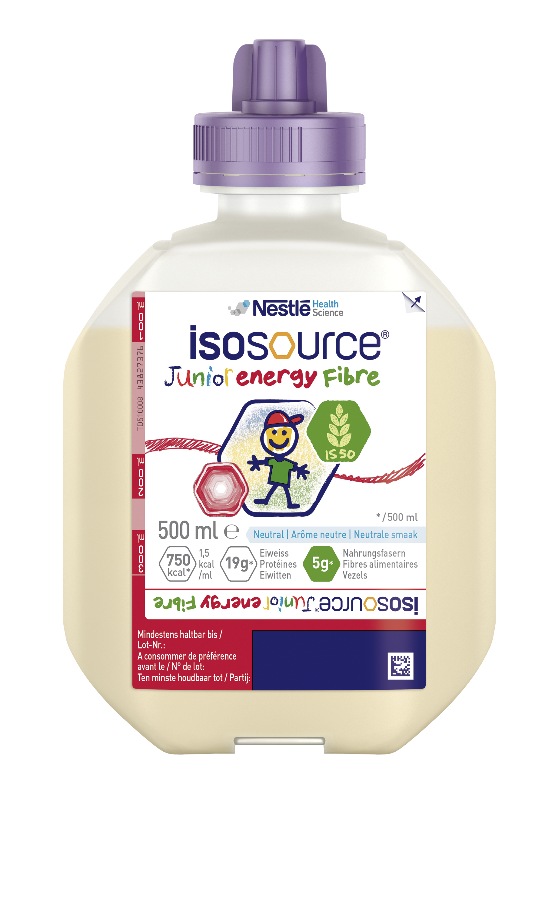 Isosource junior energy fibre neutral smartflex 500 ml