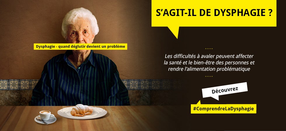 Vieille dame assise, s’agit-il de dysphagie ?